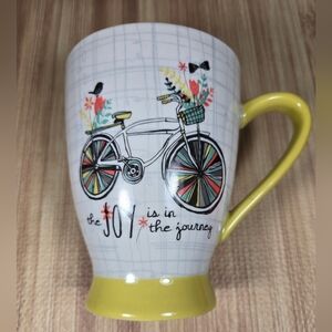 Pavilion BLOOM By Amylee Weeks Large Coffee Mug "The Joy is in the Journey"